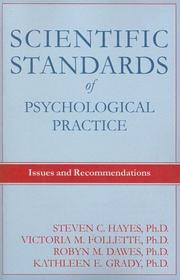 Cover of: Scientific Standards of Psychological Practice by 