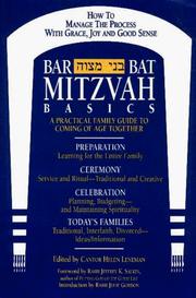 Cover of: Bar/Bat Mitzvah Basics: A Practical Family Guide to Coming of Age Together