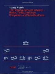 Cover of: The financial services industry by Robert B. Albertson ... [et. al.] ; edited by Alfred C. Morley.