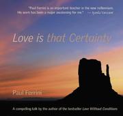 Cover of: Love Is That Certainty