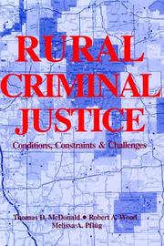 Cover of: Rural criminal justice by Thomas D. McDonald