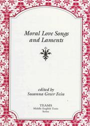 Cover of: Moral love songs and laments