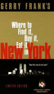 Cover of: Gerry's Franks Where to Find It, Buy It, Eat It in New York
