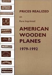 Cover of: Prices Realized on Rare Imprinted American Wooden Planes 1979-1992