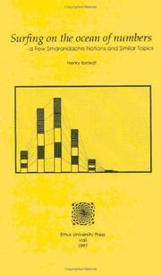 Cover of: Surfing on the ocean of numbers by Henry Ibstedt