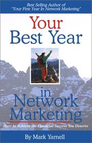 Cover of: Your Best Year in Network Marketing