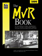 Cover of: The 1999 MVR Book (Mvr Book, 1999)