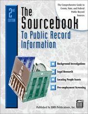 The sourcebook to public record information