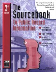 The Sourcebook to Public Record Information 3rd Edition