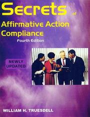 Cover of: Secrets of affirmative action compliance by William H. Truesdell