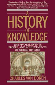 Cover of: A History of Knowledge: Past, Present, and Future
