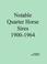 Cover of: Notable quarter horse sires, 1900-1964