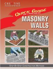 Cover of: Masonry walls