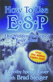 Cover of: How to use ESP by Dorothy Spence Lauer