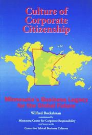 Cover of: Culture of Corporate Citizenship by Wilfred Bockelman