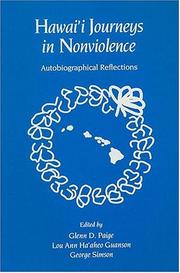 Cover of: Hawai'i journeys in nonviolence: autobiographical reflections