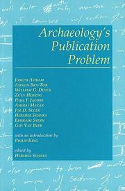 Cover of: Archaeology's publication problem