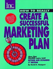 Cover of: Inc. magazine presents how to really create a successful marketing plan by David E. Gumpert