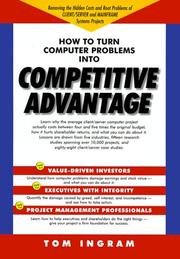 Cover of: How to turn computer problems into competitive advantage