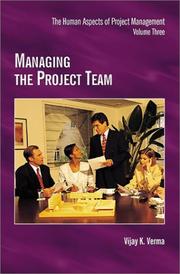 Cover of: Managing the Project Team