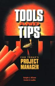 Cover of: Tools and Tips for Today's Project Manager