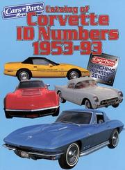 Catalog of Corvette ID numbers 1953-93 by Author