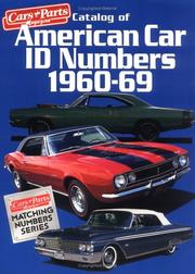 Catalog of American Car I D Numbers, 1960-69 (Cars & Parts Magazine Matching Numbers Series) by Cars & Parts Magazine