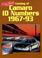 Cover of: Catalog of Camaro ID numbers 1967-93