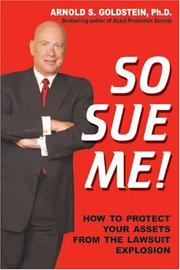 Cover of: So Sue Me!