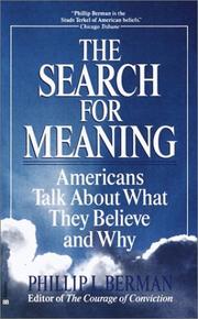 Cover of: The search for meaning
