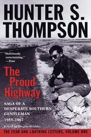 Cover of: The Proud Highway by Hunter S. Thompson, Douglas Brinkley