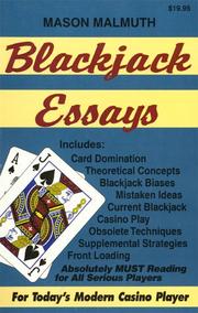 Blackjack essays by Mason Malmuth