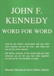 Cover of: John F. Kennedy, word for word by John F. Kennedy