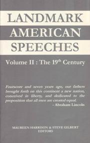 Cover of: Landmark American Speeches: The 19th Century