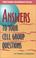 Cover of: Answers to Your Cell Group Questions (Cell Leader Enrichment)