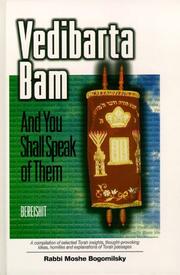 Cover of: Vedibarta Bam by Moshe Bogomilsky