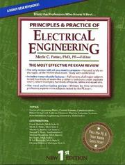 Cover of: Principles & practice of electrical engineering by editor, Merle C. Potter ; authors, Frank Hatfield ... [et al.].
