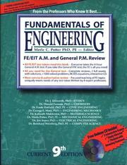 Cover of: Fundamentals of Engineering Review (General) New 9th edition (Fundamentals of Engineering, 9th ed) by J. Dilworth, D. Farnum, F. Hatfield, G. Mase, K. Mukherjee undifferentiated, M. Potter, J. Soper, B. Weinberg