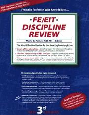 Cover of: FE/EIT Discipline Review: The Most Effective Review for All Afternoon Tests (with CDROM)