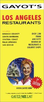Cover of: Los Angeles Restaurants (Los Angeles Restaurants (Gayot), 3rd ed) by Alain Gayot