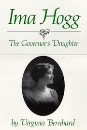 Cover of: Ima Hogg : The Governor's Daughter