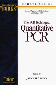 Cover of: The PCR Technique: Quantitative PCR (BioTechniques Update series.)