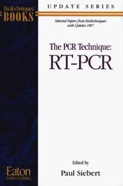 Cover of: The PCR Technique  by Paul D. Siebert