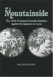 Cover of: On a Mountainside: The 155th Provisional Battalion Against the Japanese on Luzon