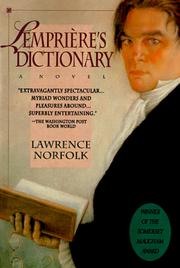 Lemprière's dictionary by Lawrence Norfolk