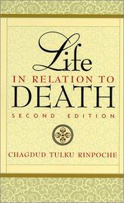 Cover of: Life in relation to death