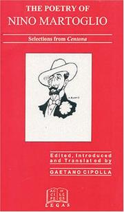Cover of: The poetry of Nino Martoglio: selections from Centona