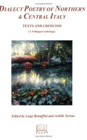 Cover of: Dialect Poetry of Northern & Central Italy: Texts and Criticism (A Trilingual Anthology (Italian Poetry in Translation) (Italian Poetry in Translation)