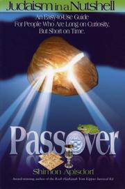 Cover of: Judaism in a Nutshell: Passover (Judaism in a Nutshell)