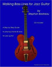 Cover of: Walking Bass Lines for Jazz Guitar book/audio CD